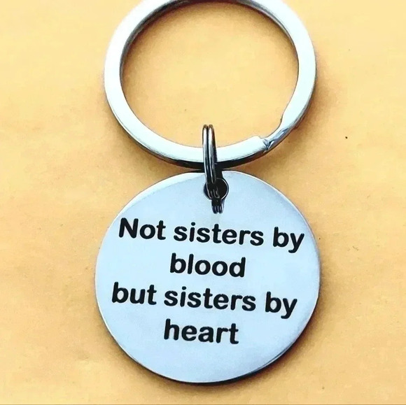 But Sister By Heart Hot Stainless Steel Keychain - Picture 1 of 1